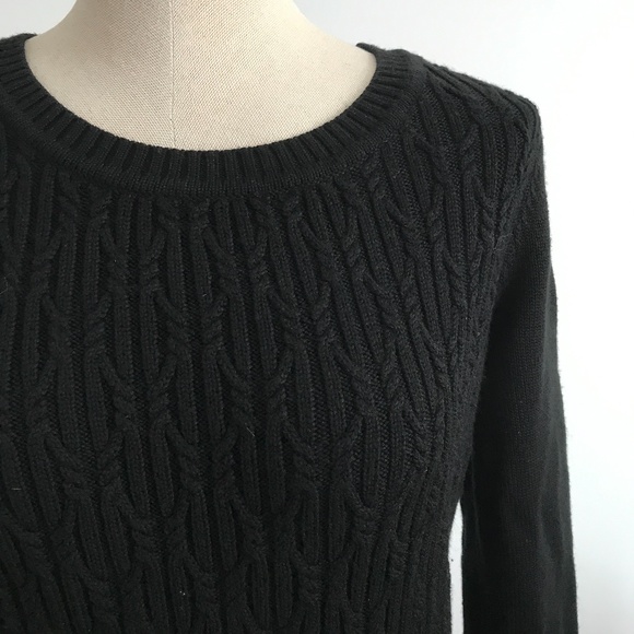 Tristan Black Knit Long Sleeves Sweater - Picture 2 of 8
